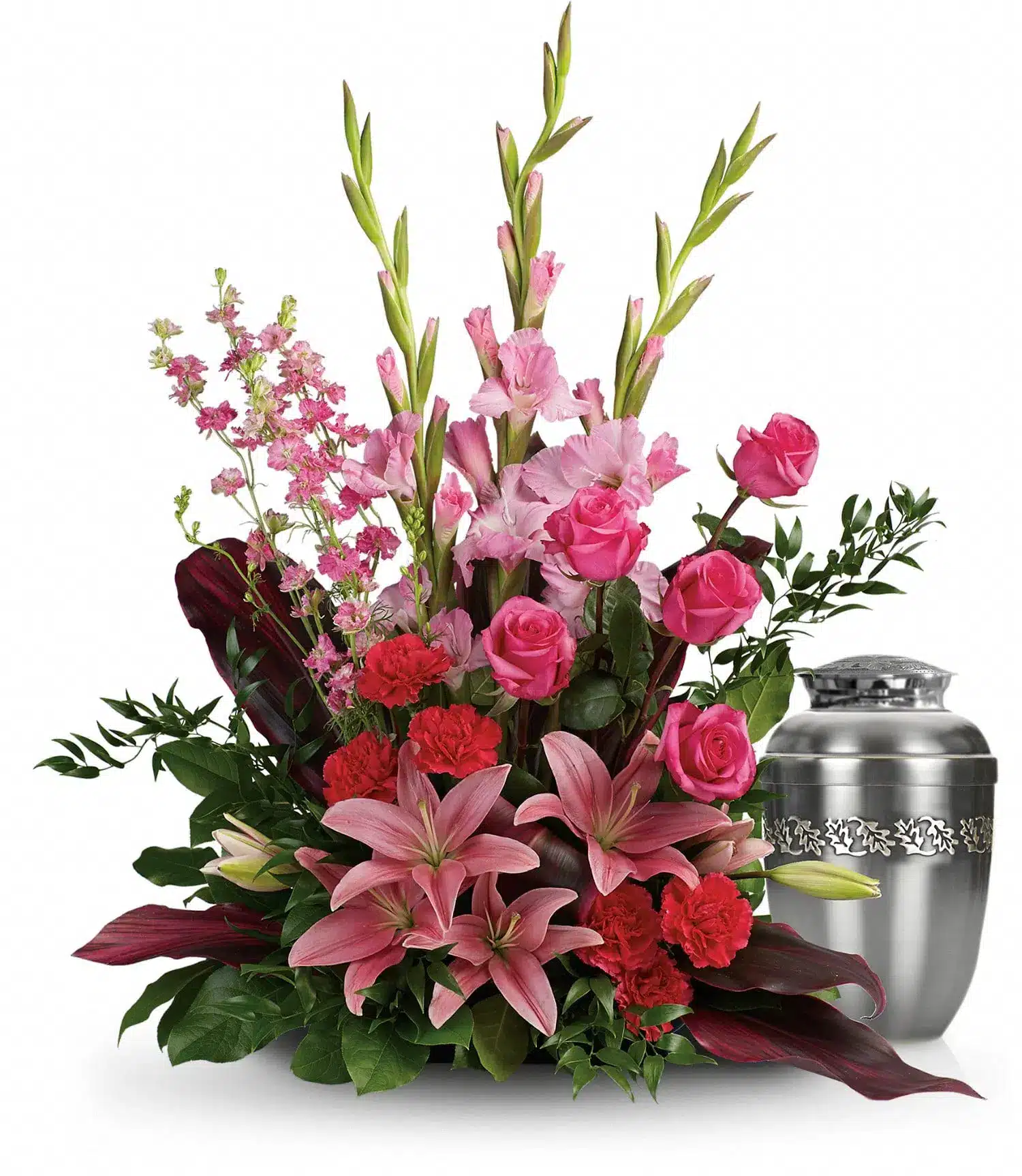 Adoring Heart Urn Wreath