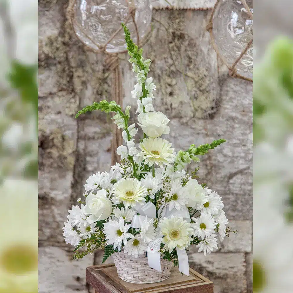 White Waves of Heaven Basket