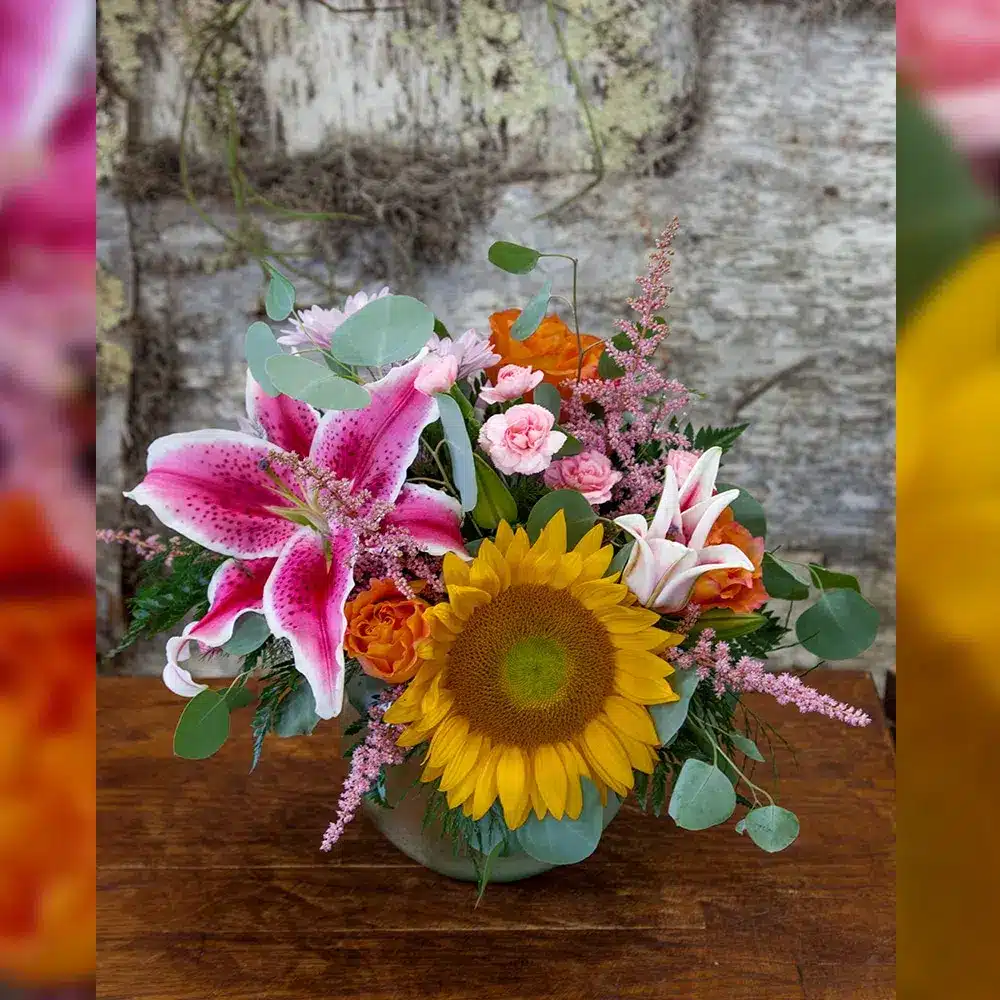 Bubble Bowl Her Over Bouquet