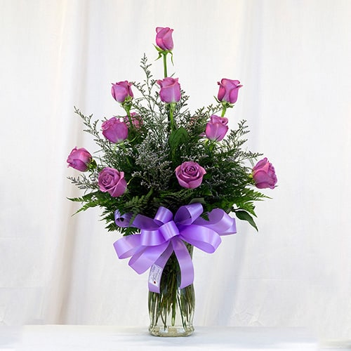 Lavender Roses Arranged