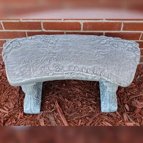 Treasured Memory Concrete Bench
