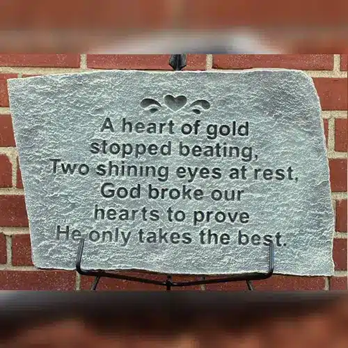 Heart of Gold Plaque