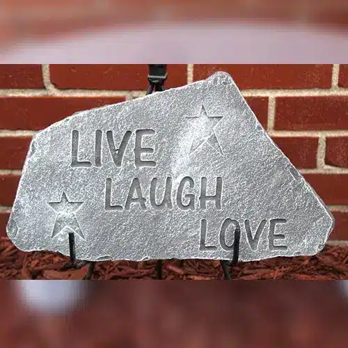 Live, Laugh, Laugh Memory Stone