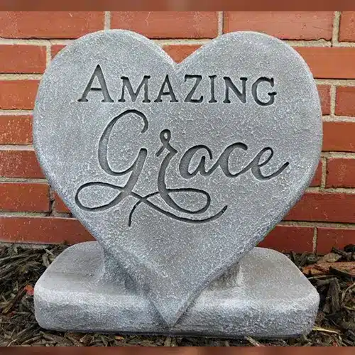 Amazing Grace Heart Plaque