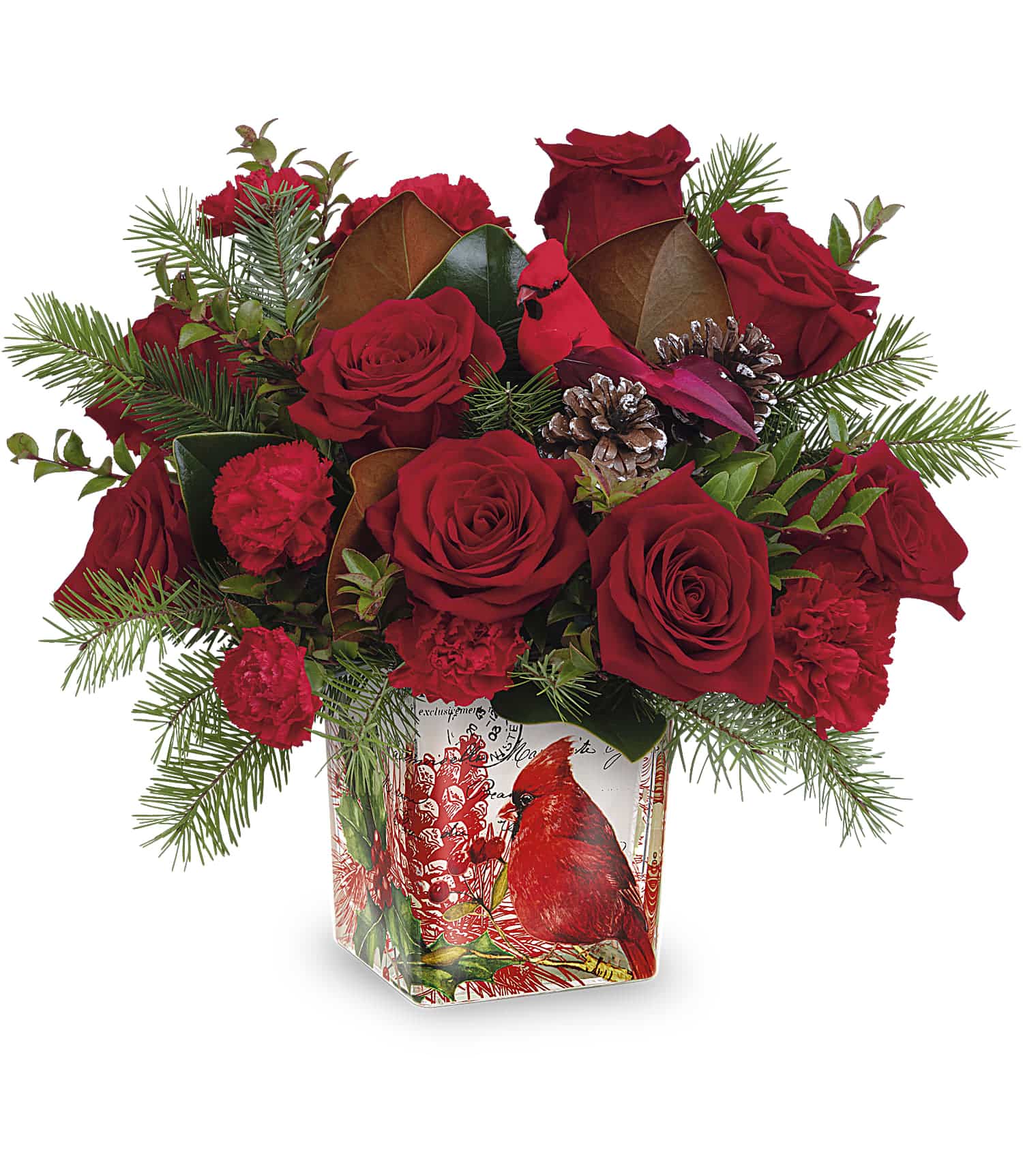 Joyful Cardinal Bouquet