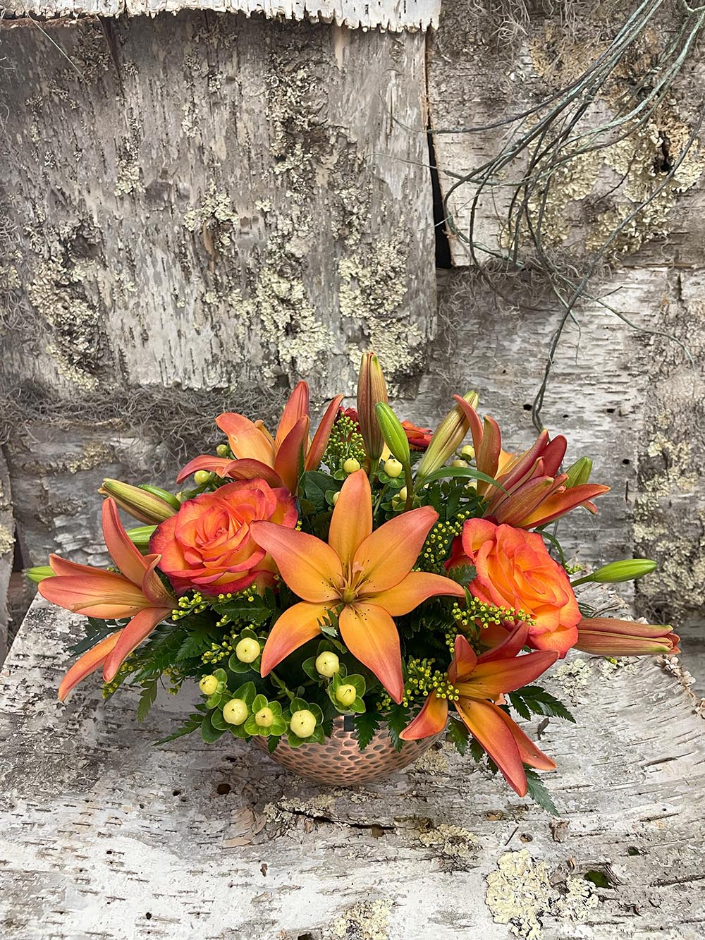 Fiery Lilies Bouquet
