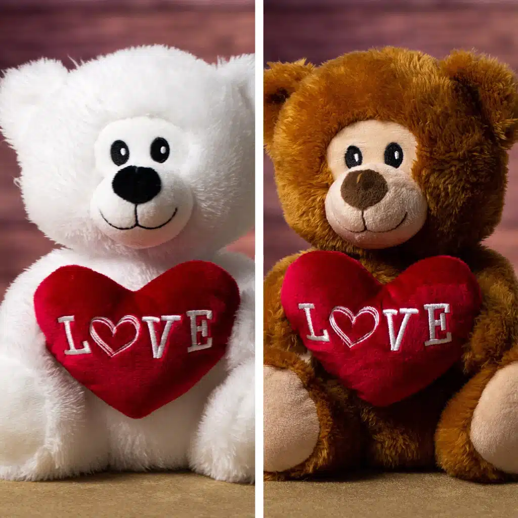 Smiling Valentine Bear