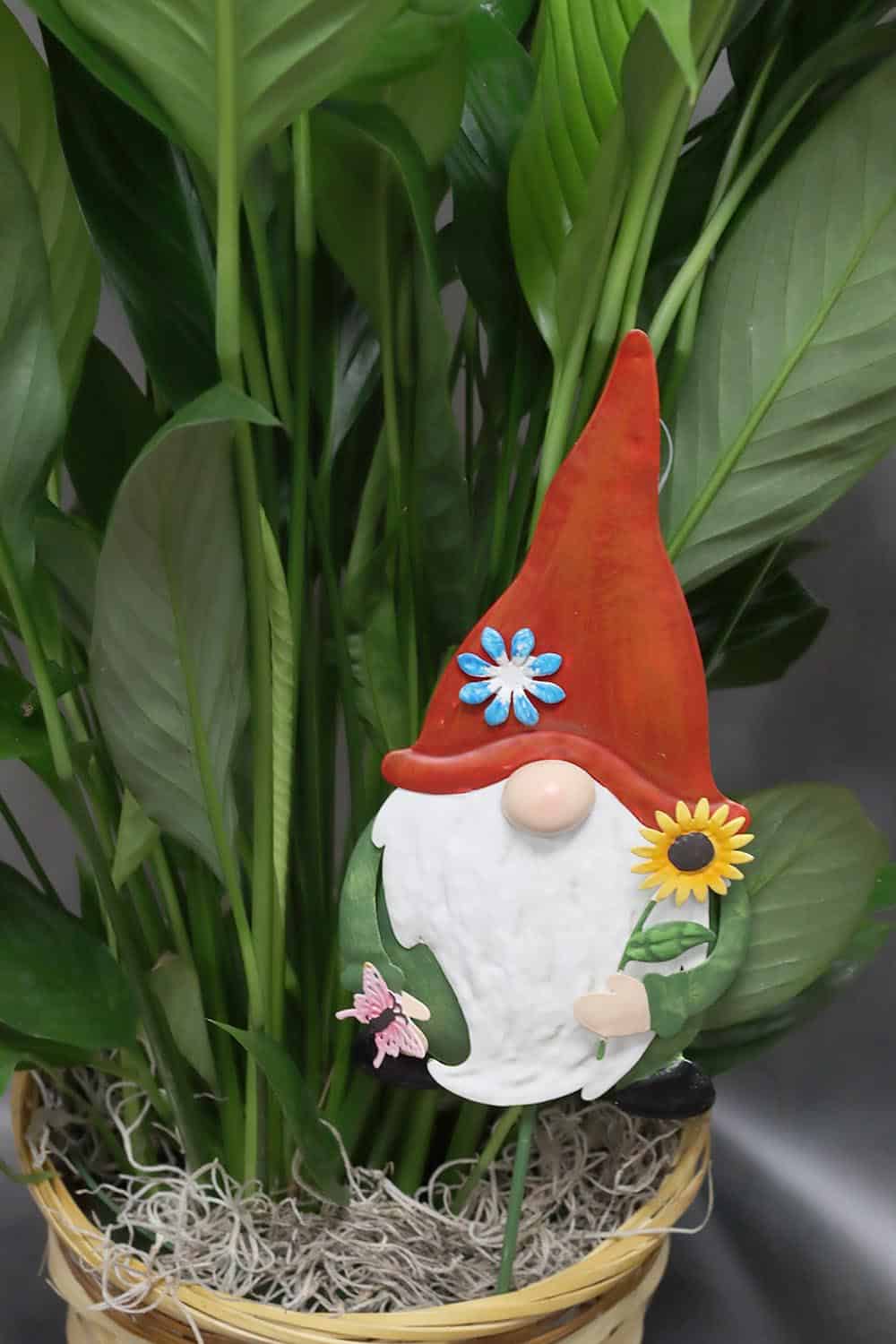 Metal Flower Gnome